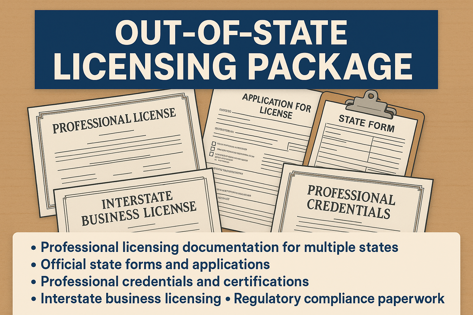 Out-of-State Licensing Package
