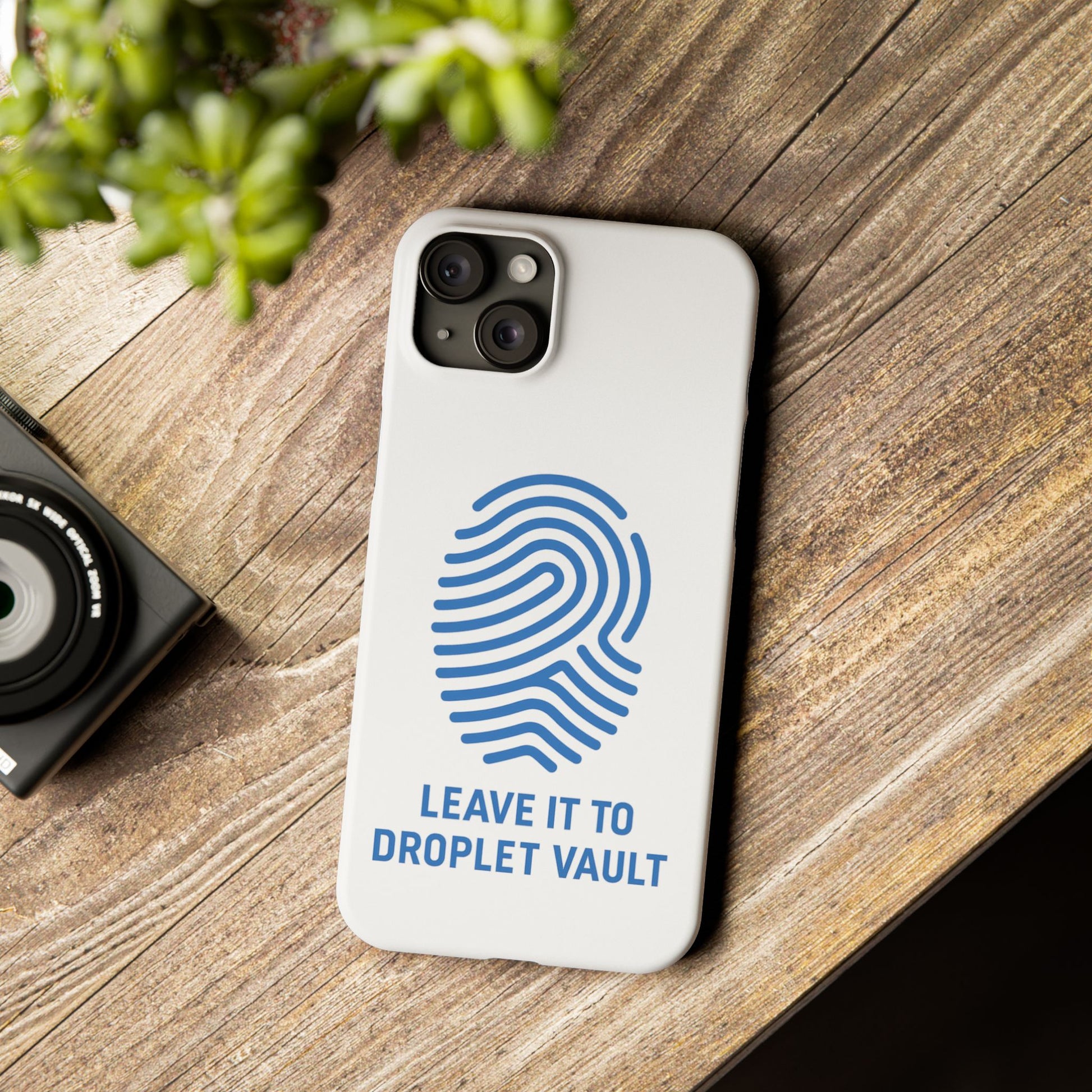 Droplet Vault Fingerprint Phone Grip – DNA-Inspired Expandable Stand