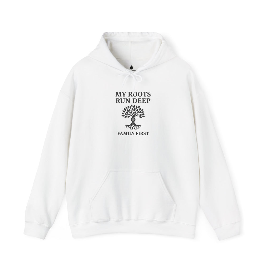 Family Roots Hoodie – “My Roots Run Deep” DNA Tree Graphic