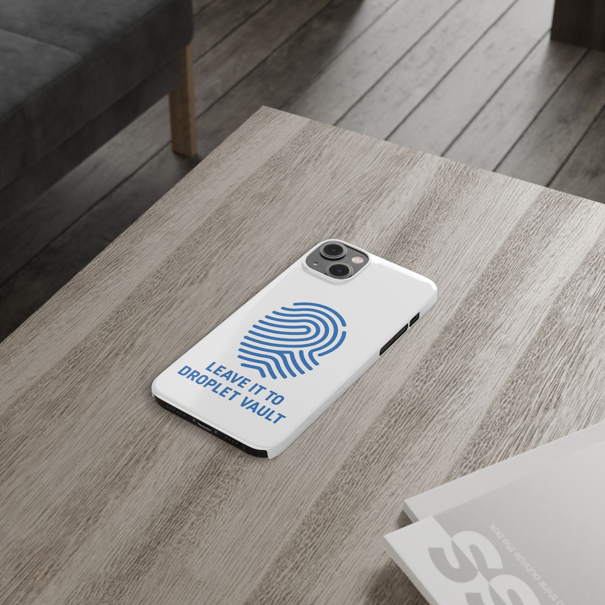 Droplet Vault Fingerprint Phone Grip – DNA-Inspired Expandable Stand