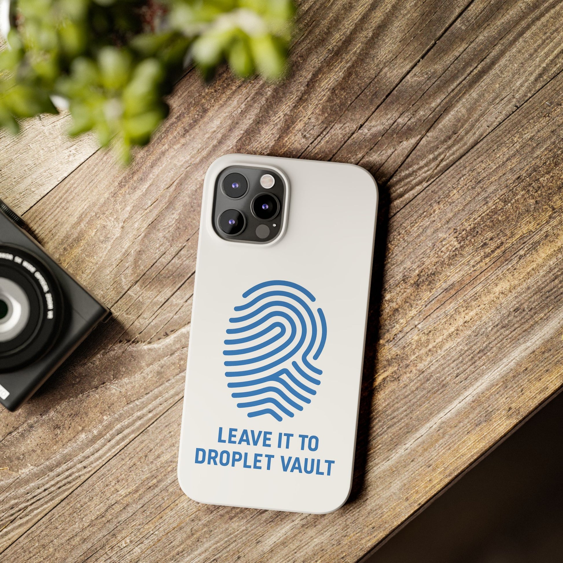 Droplet Vault Fingerprint Phone Grip – DNA-Inspired Expandable Stand