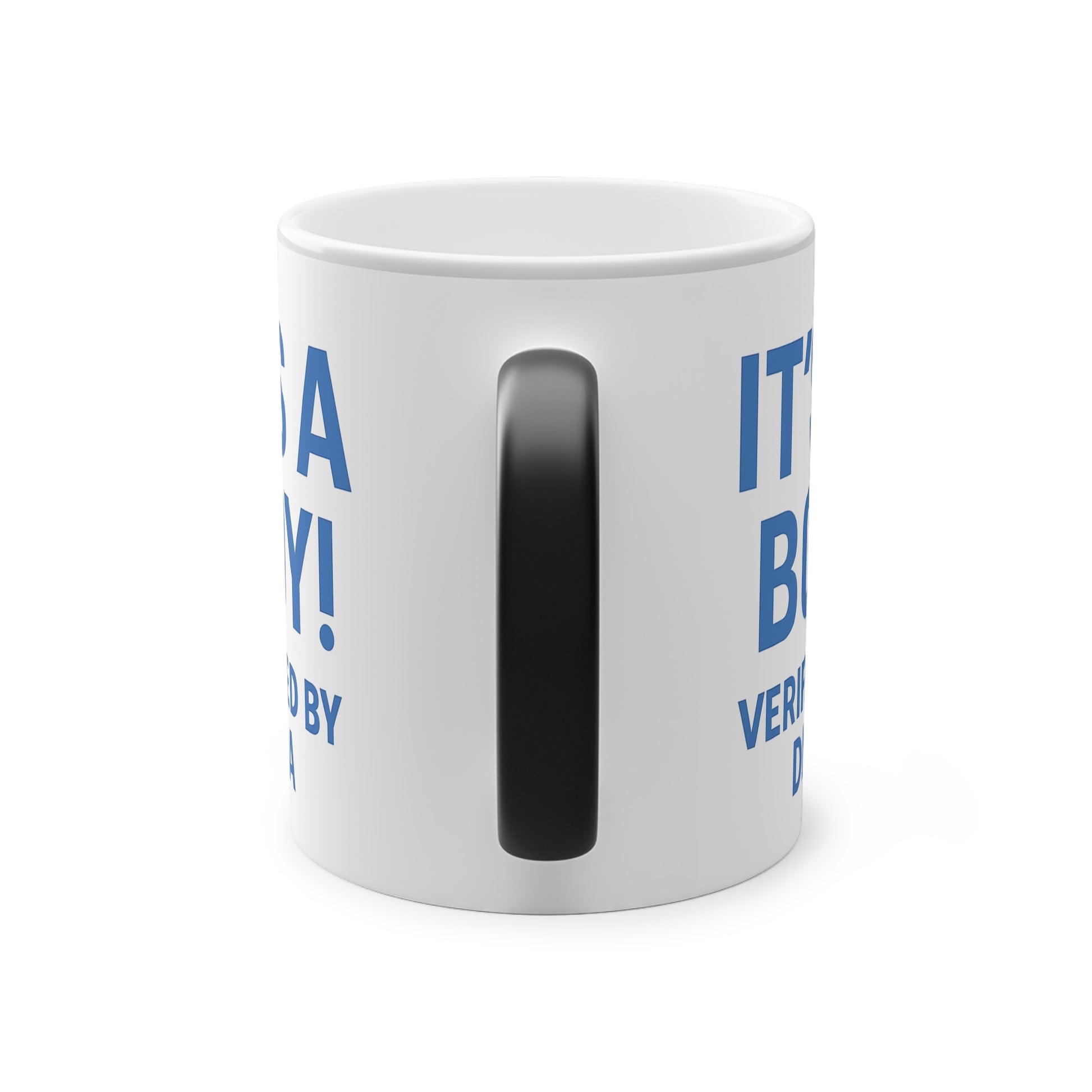 Magic Gender Reveal Mug – “It’s a Boy!” “Verified by DNA” Heat-Sensitive Cup (11oz)