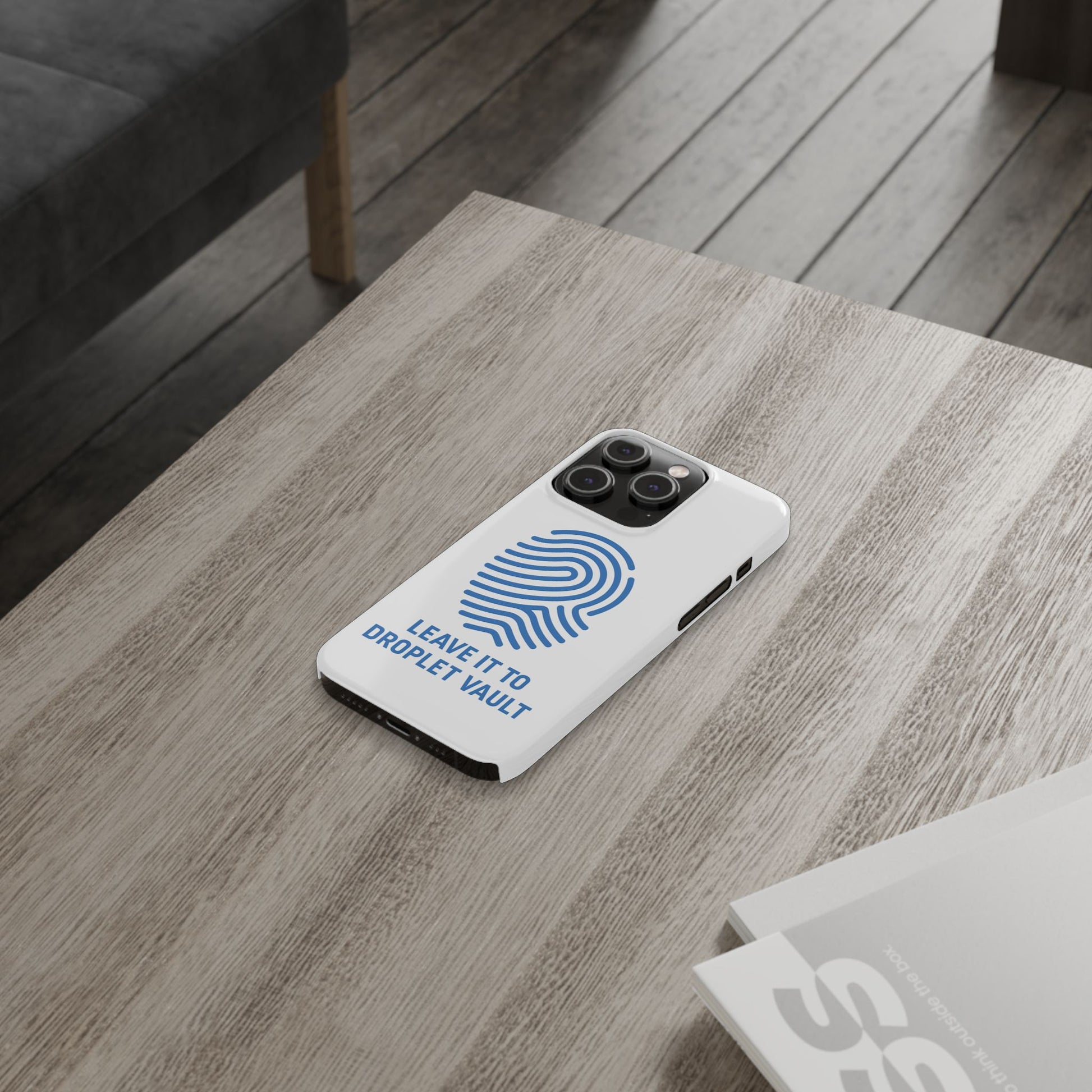 Droplet Vault Fingerprint Phone Grip – DNA-Inspired Expandable Stand