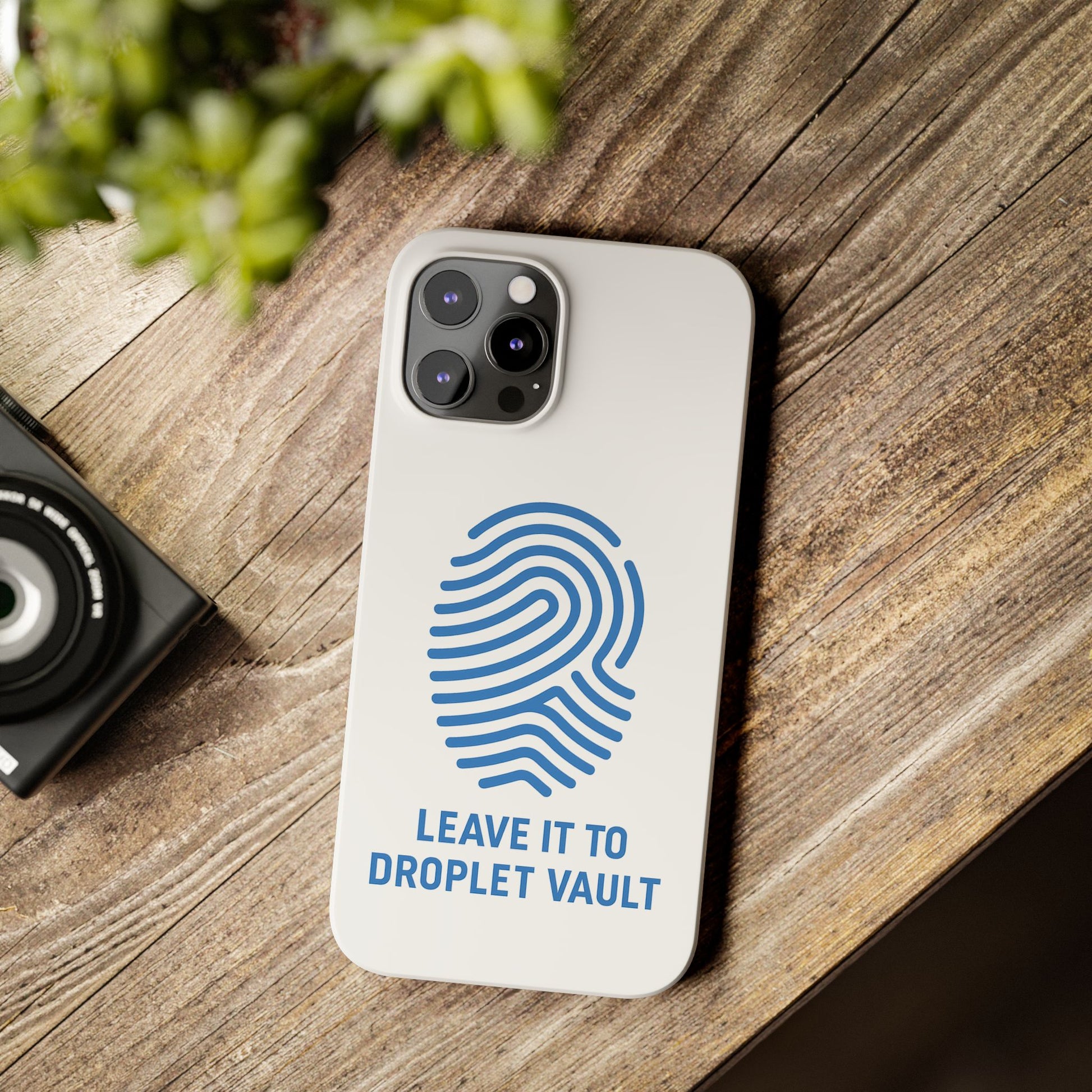 Droplet Vault Fingerprint Phone Grip – DNA-Inspired Expandable Stand