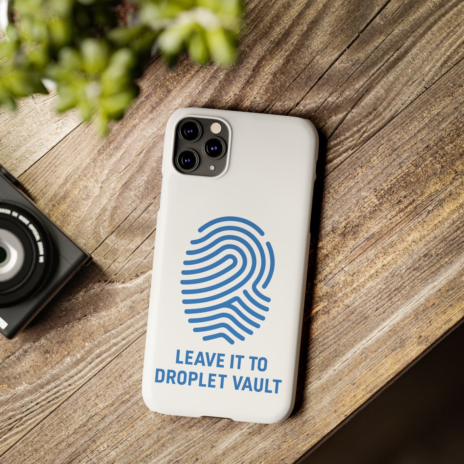 Droplet Vault Fingerprint Phone Grip – DNA-Inspired Expandable Stand