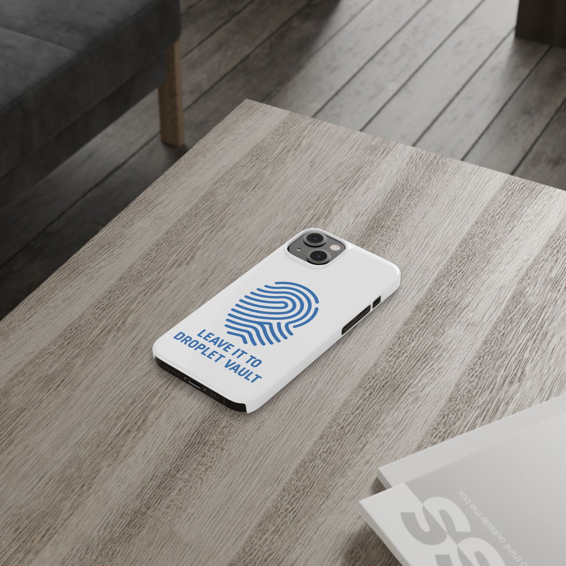 Droplet Vault Fingerprint Phone Grip – DNA-Inspired Expandable Stand