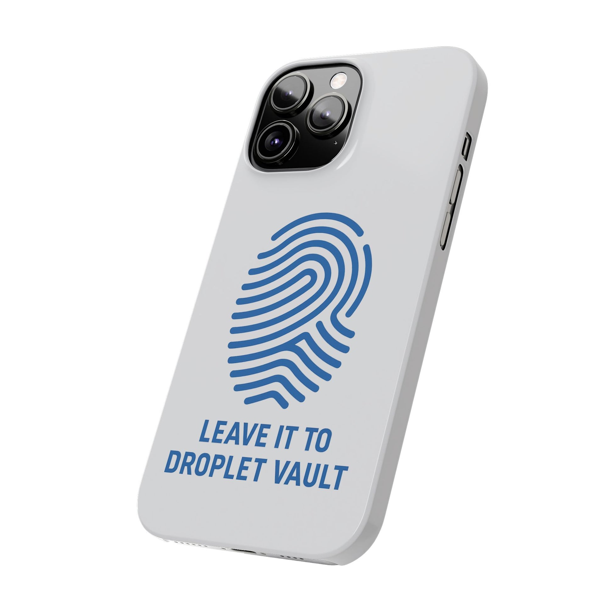 Droplet Vault Fingerprint Phone Grip – DNA-Inspired Expandable Stand