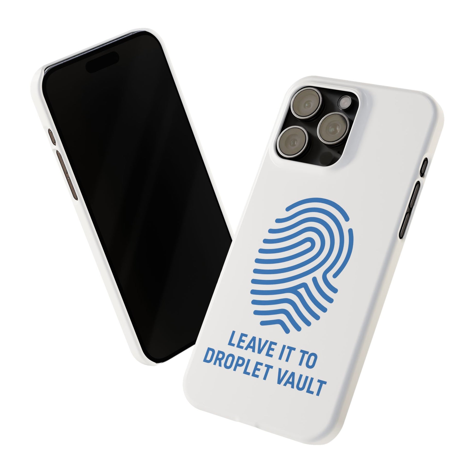 Droplet Vault Fingerprint Phone Grip – DNA-Inspired Expandable Stand