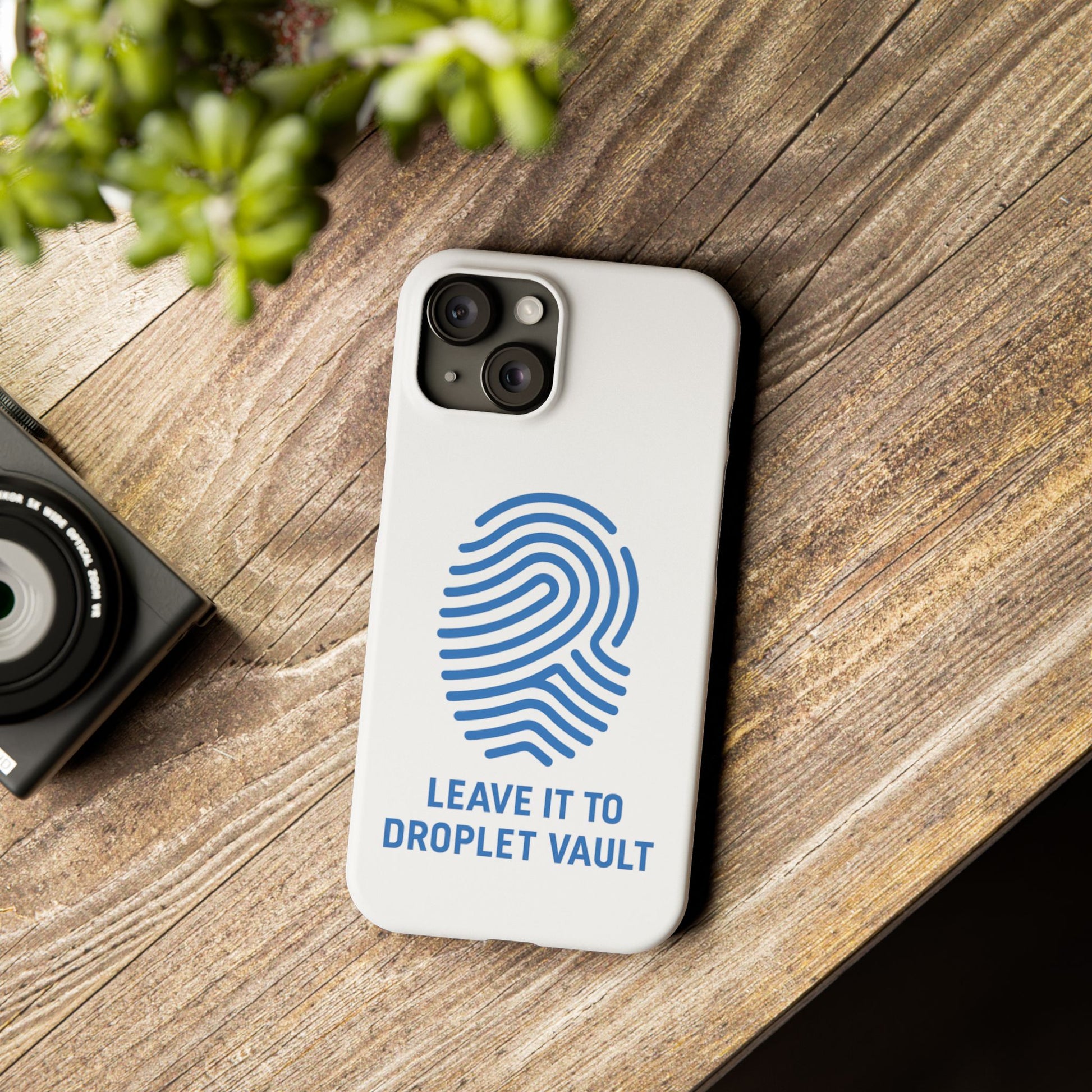 Droplet Vault Fingerprint Phone Grip – DNA-Inspired Expandable Stand