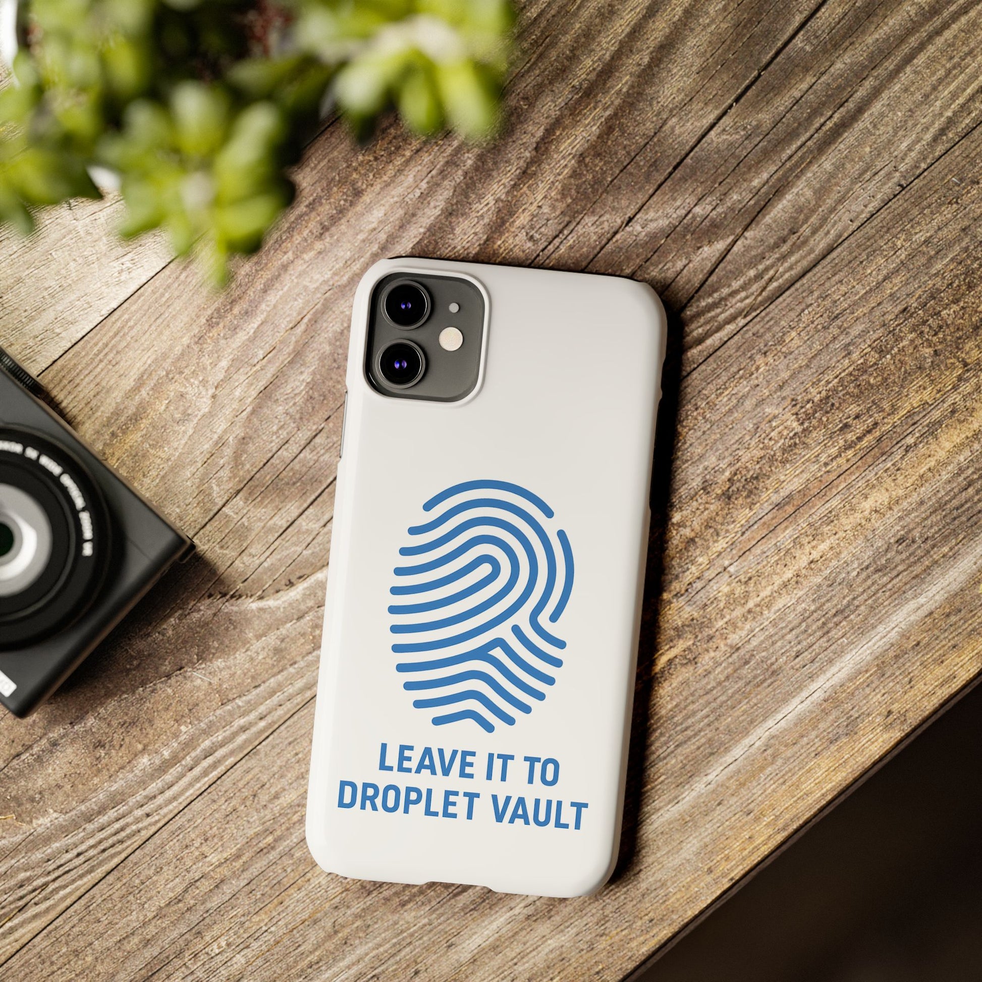 Droplet Vault Fingerprint Phone Grip – DNA-Inspired Expandable Stand