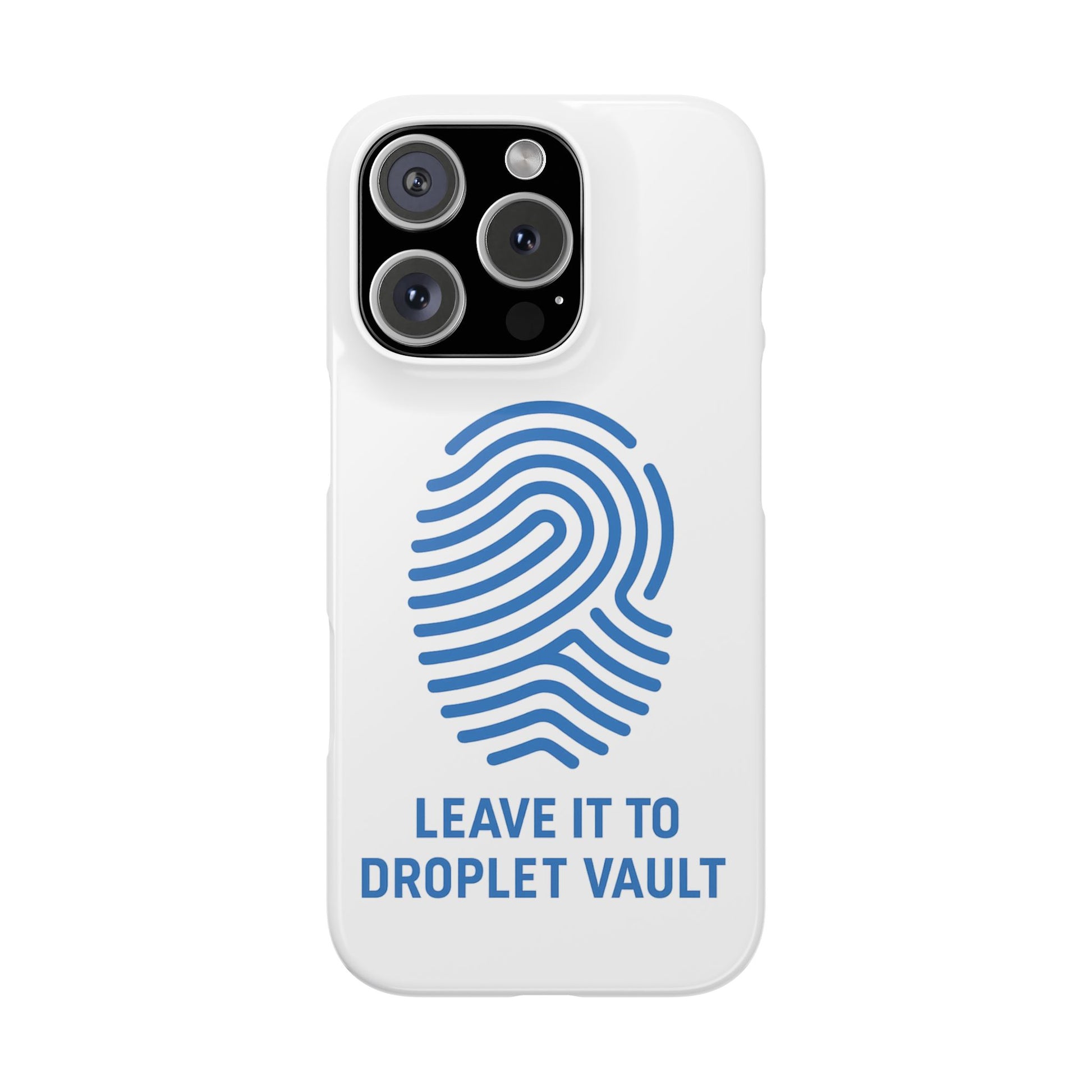 Droplet Vault Fingerprint Phone Grip – DNA-Inspired Expandable Stand