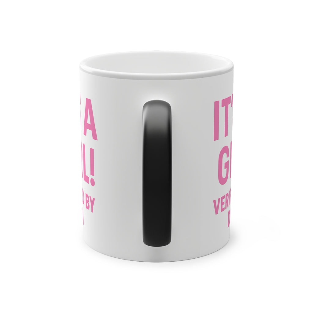 Magic Gender Reveal Mug – “It’s a GIRL!” “Verified by DNA” Heat-Sensitive Cup (11oz)