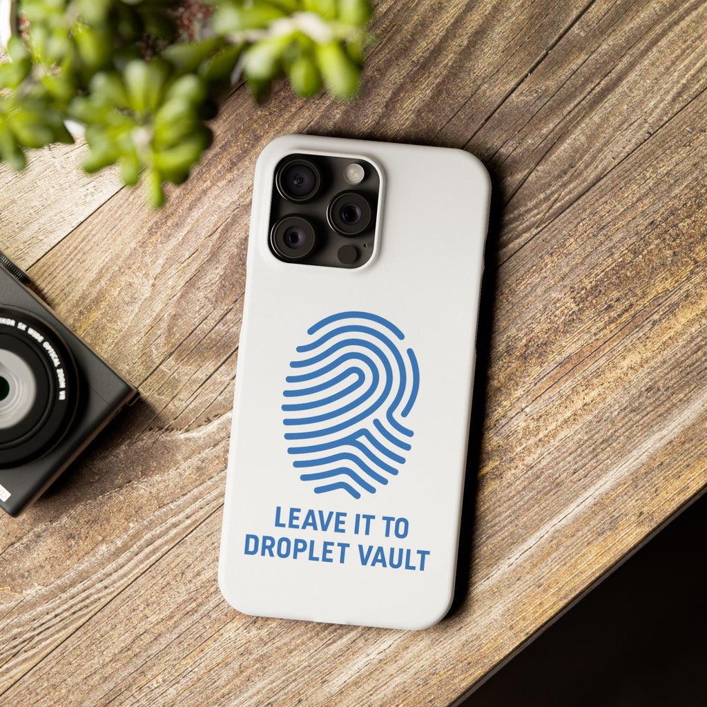 Droplet Vault Fingerprint Phone Grip – DNA-Inspired Expandable Stand