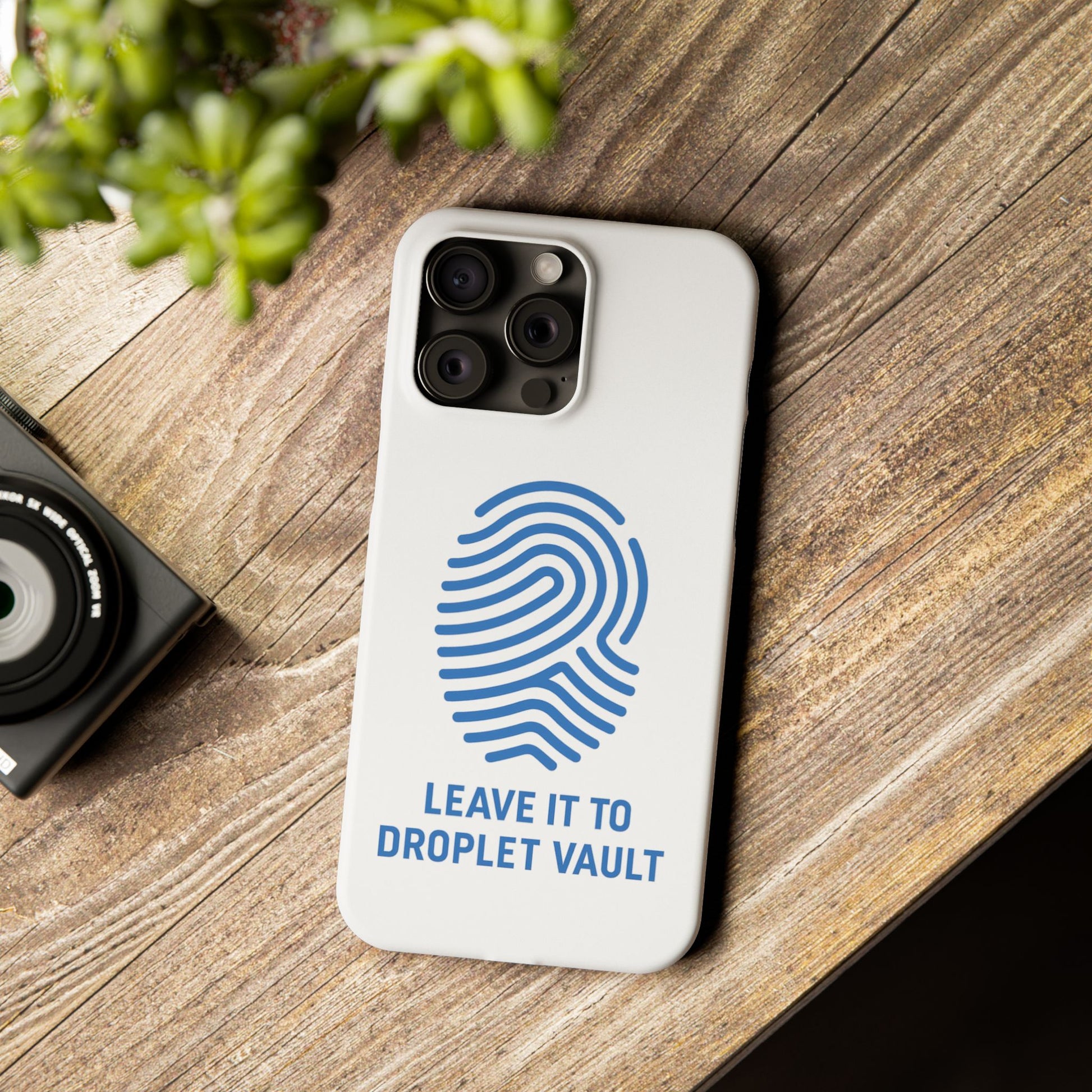 Droplet Vault Fingerprint Phone Grip – DNA-Inspired Expandable Stand