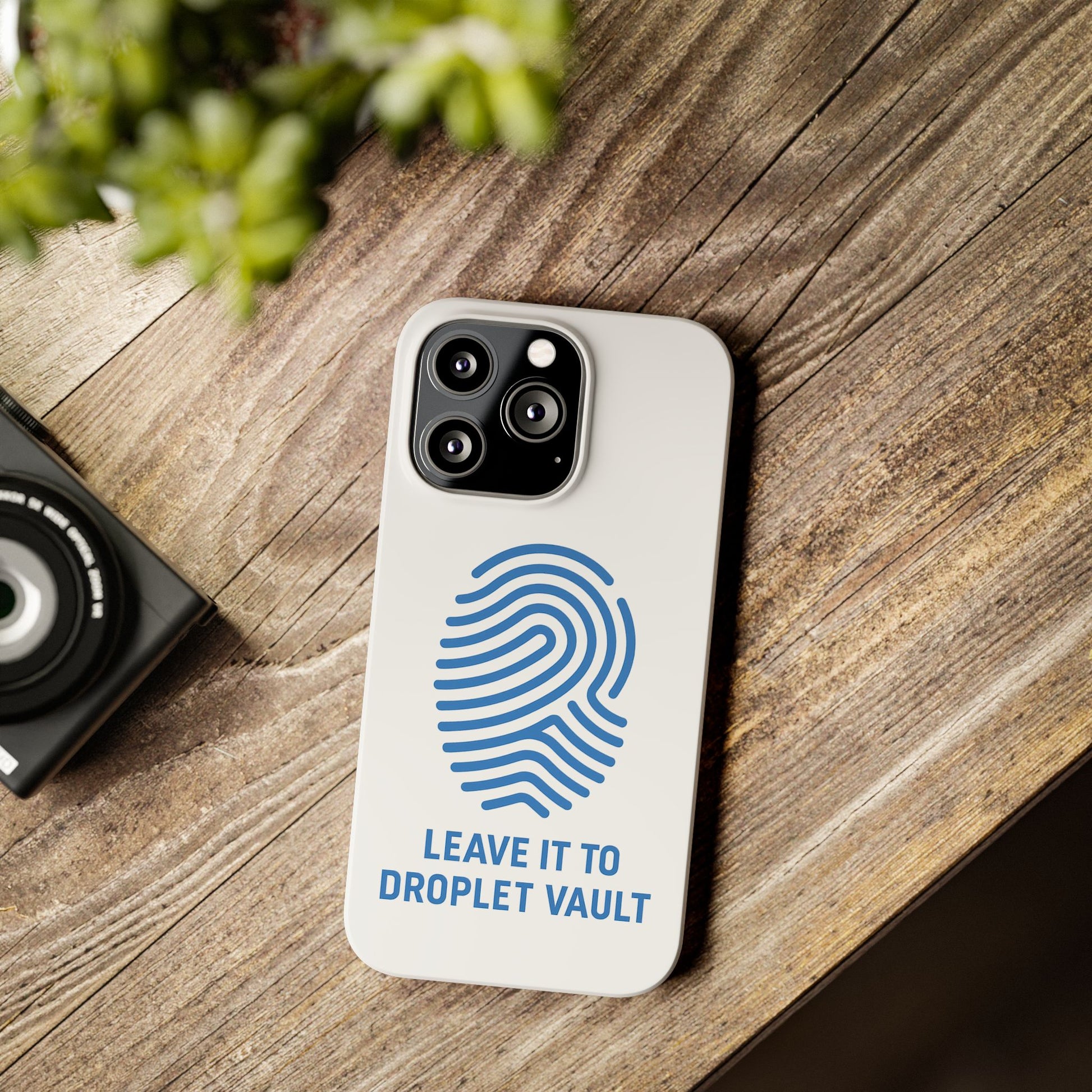 Droplet Vault Fingerprint Phone Grip – DNA-Inspired Expandable Stand