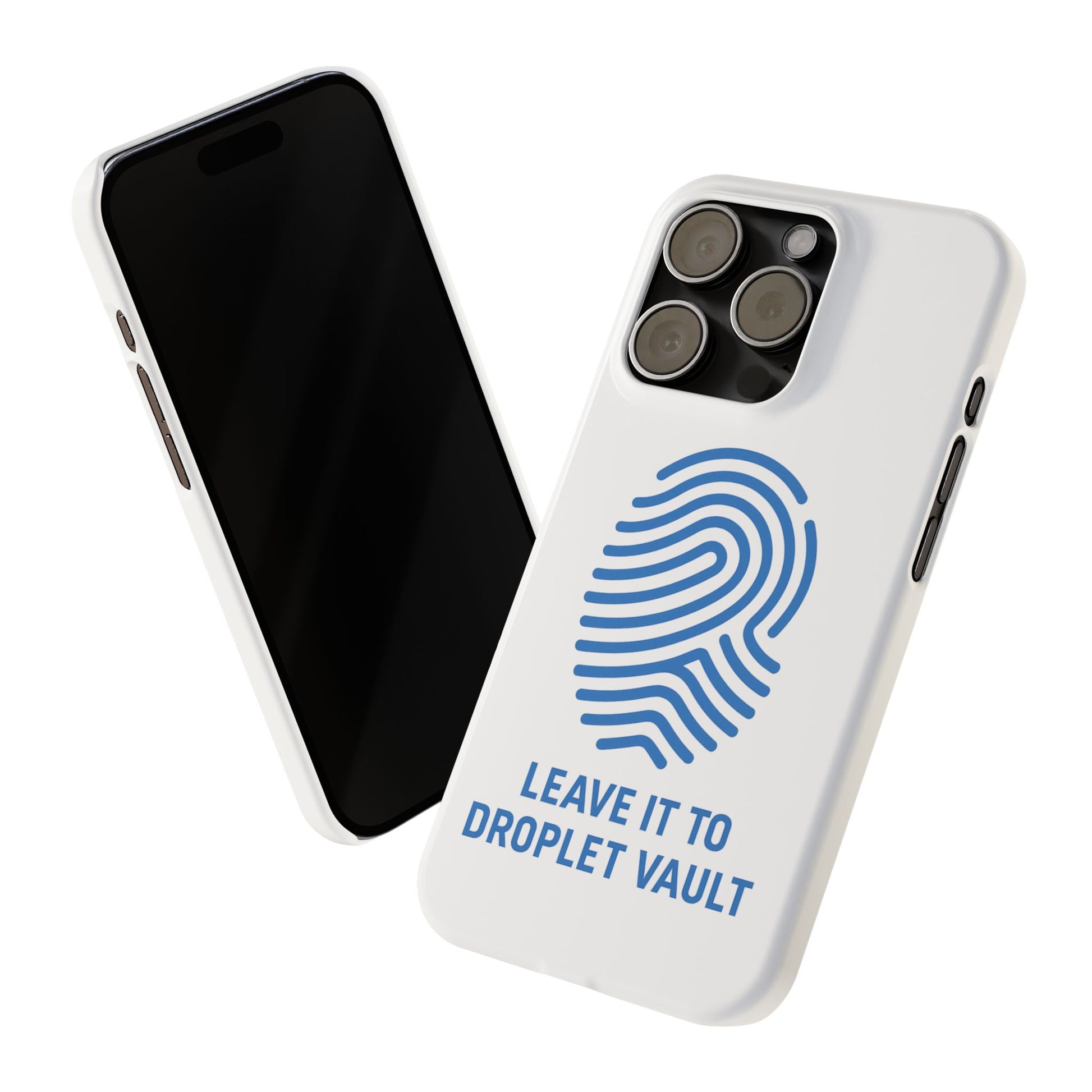 Droplet Vault Fingerprint Phone Grip – DNA-Inspired Expandable Stand