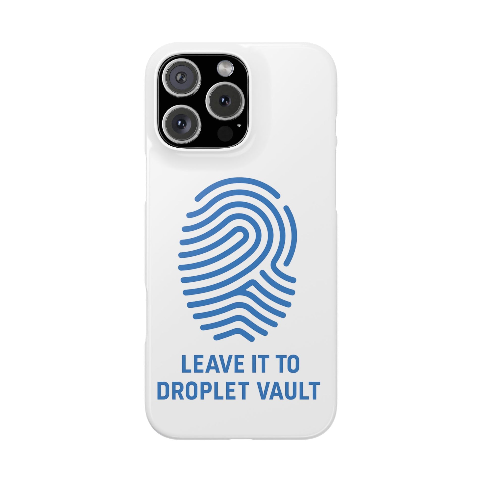 Droplet Vault Fingerprint Phone Grip – DNA-Inspired Expandable Stand
