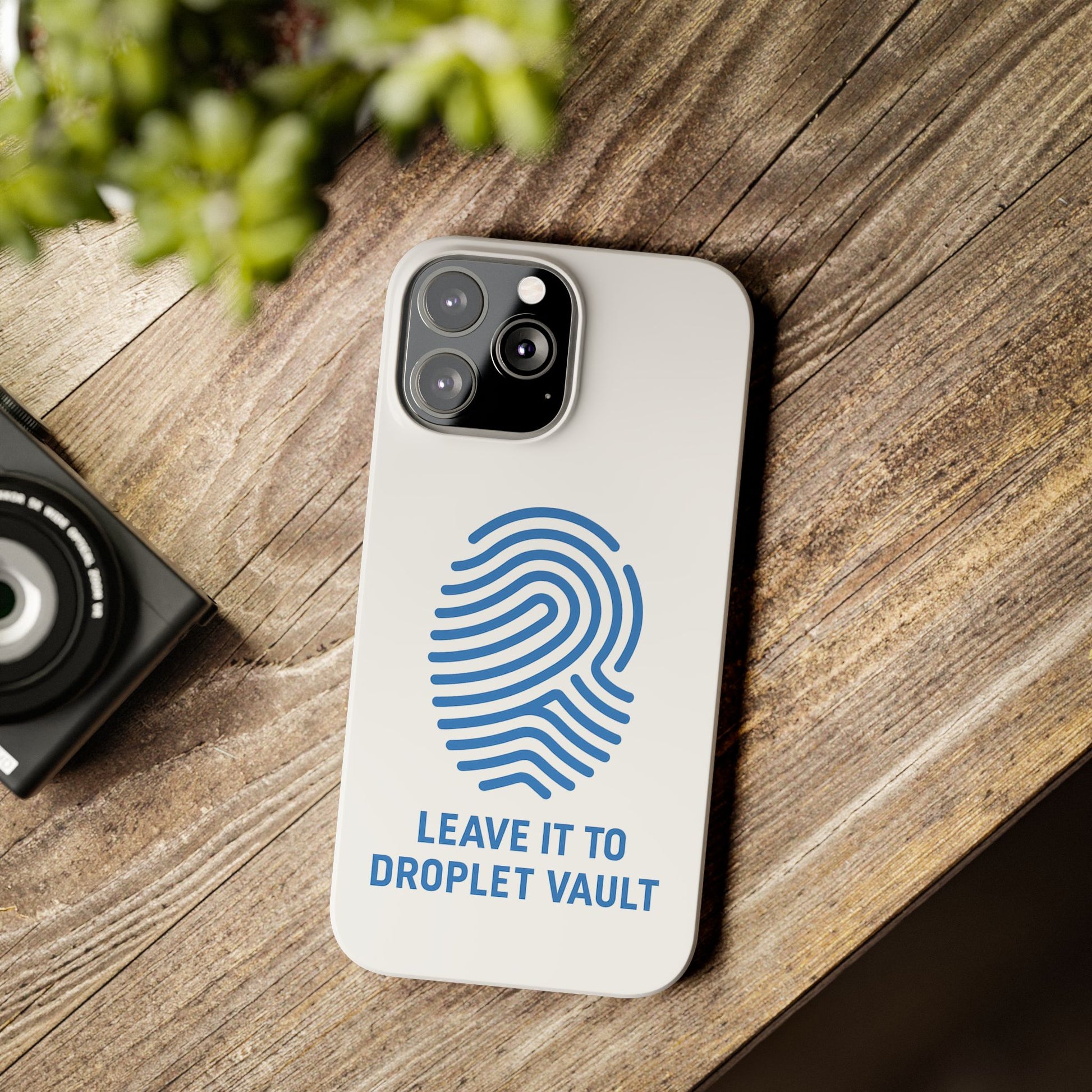 Droplet Vault Fingerprint Phone Grip – DNA-Inspired Expandable Stand