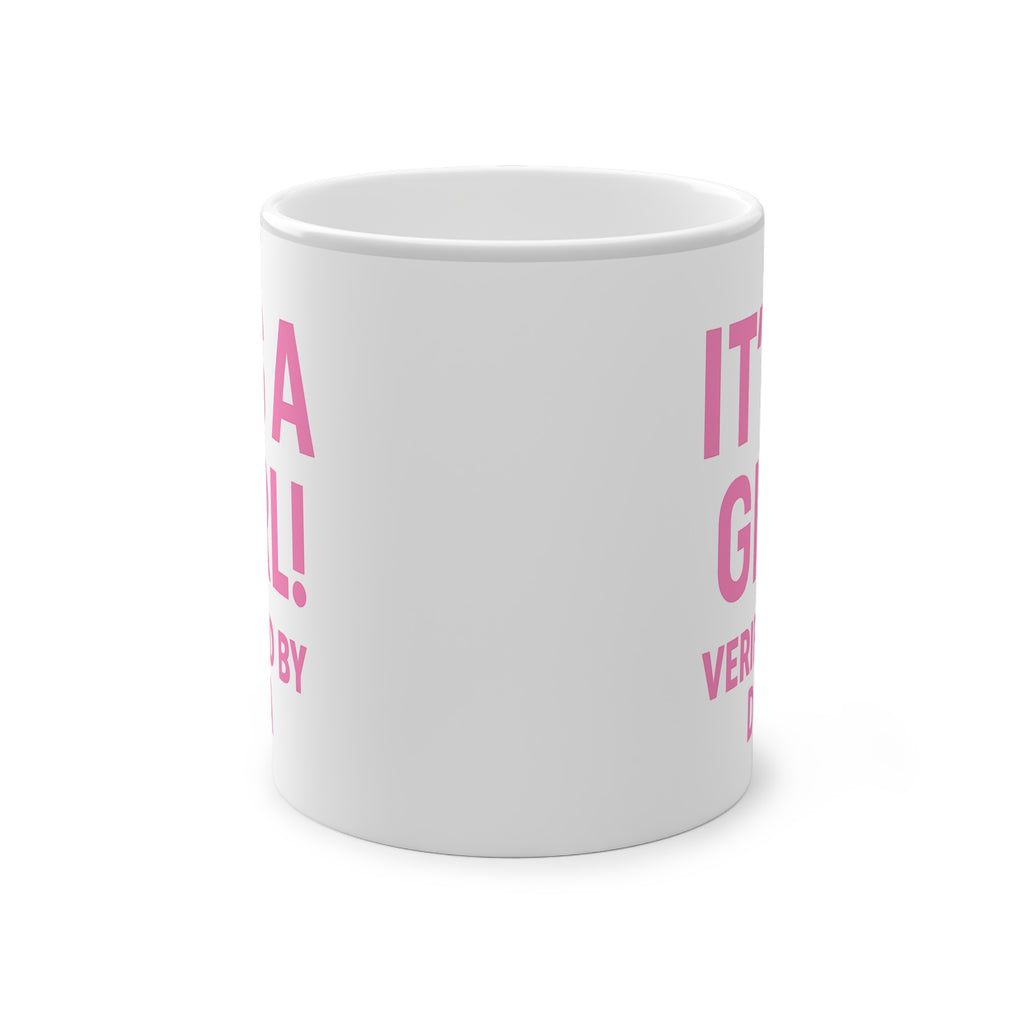 Magic Gender Reveal Mug – “It’s a GIRL!” “Verified by DNA” Heat-Sensitive Cup (11oz)