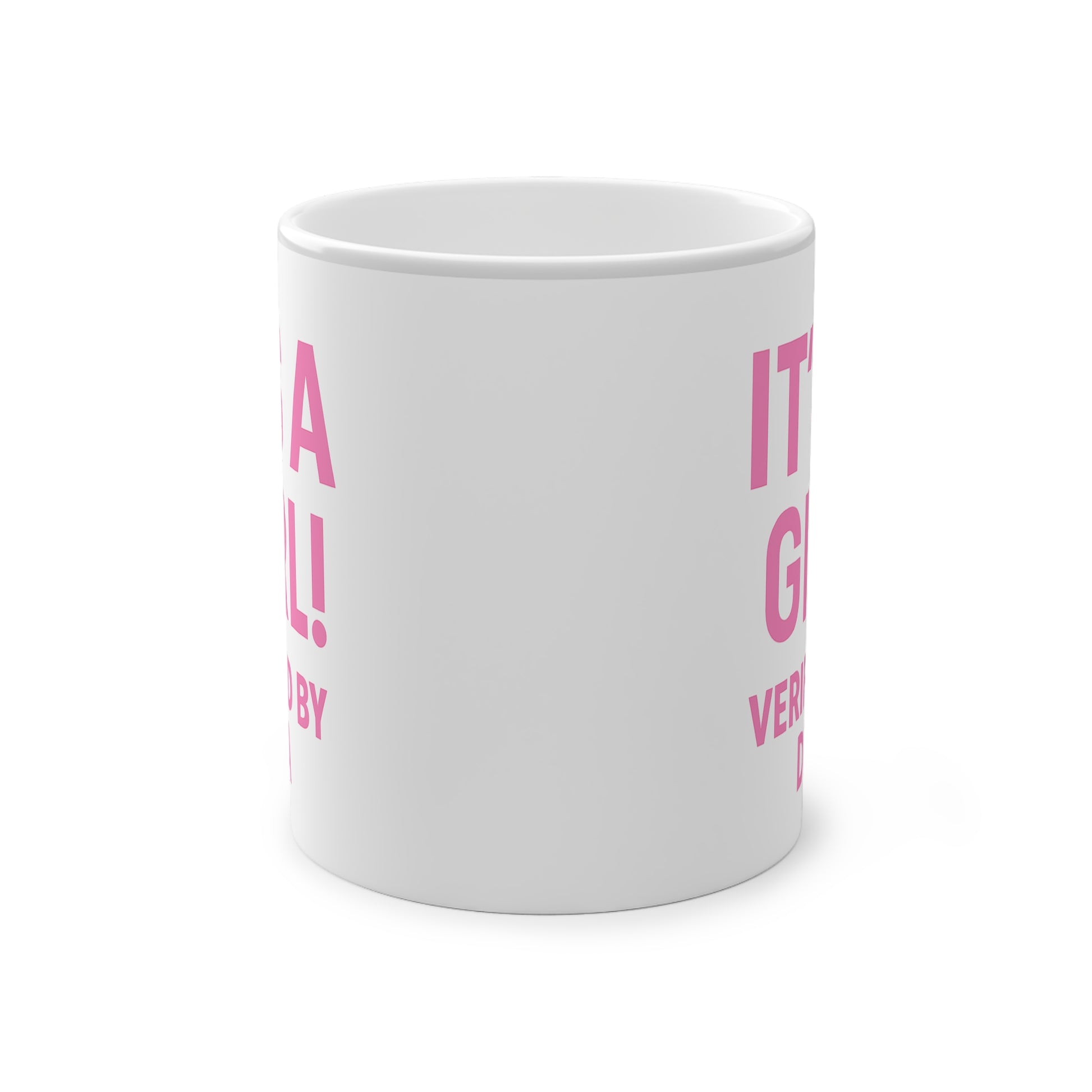 Magic Gender Reveal Mug – “It’s a GIRL!” “Verified by DNA” Heat-Sensitive Cup (11oz)