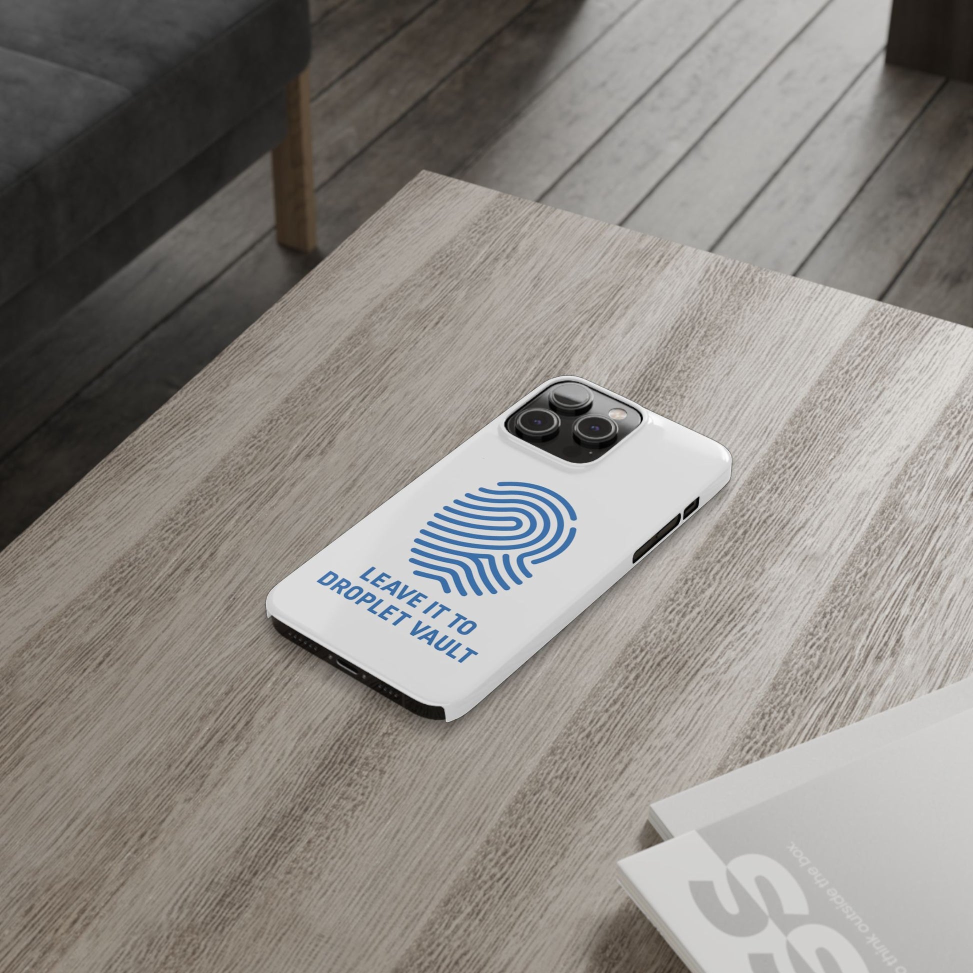 Droplet Vault Fingerprint Phone Grip – DNA-Inspired Expandable Stand
