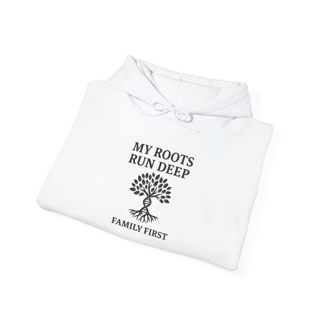 Family Roots Hoodie – “My Roots Run Deep” DNA Tree Graphic