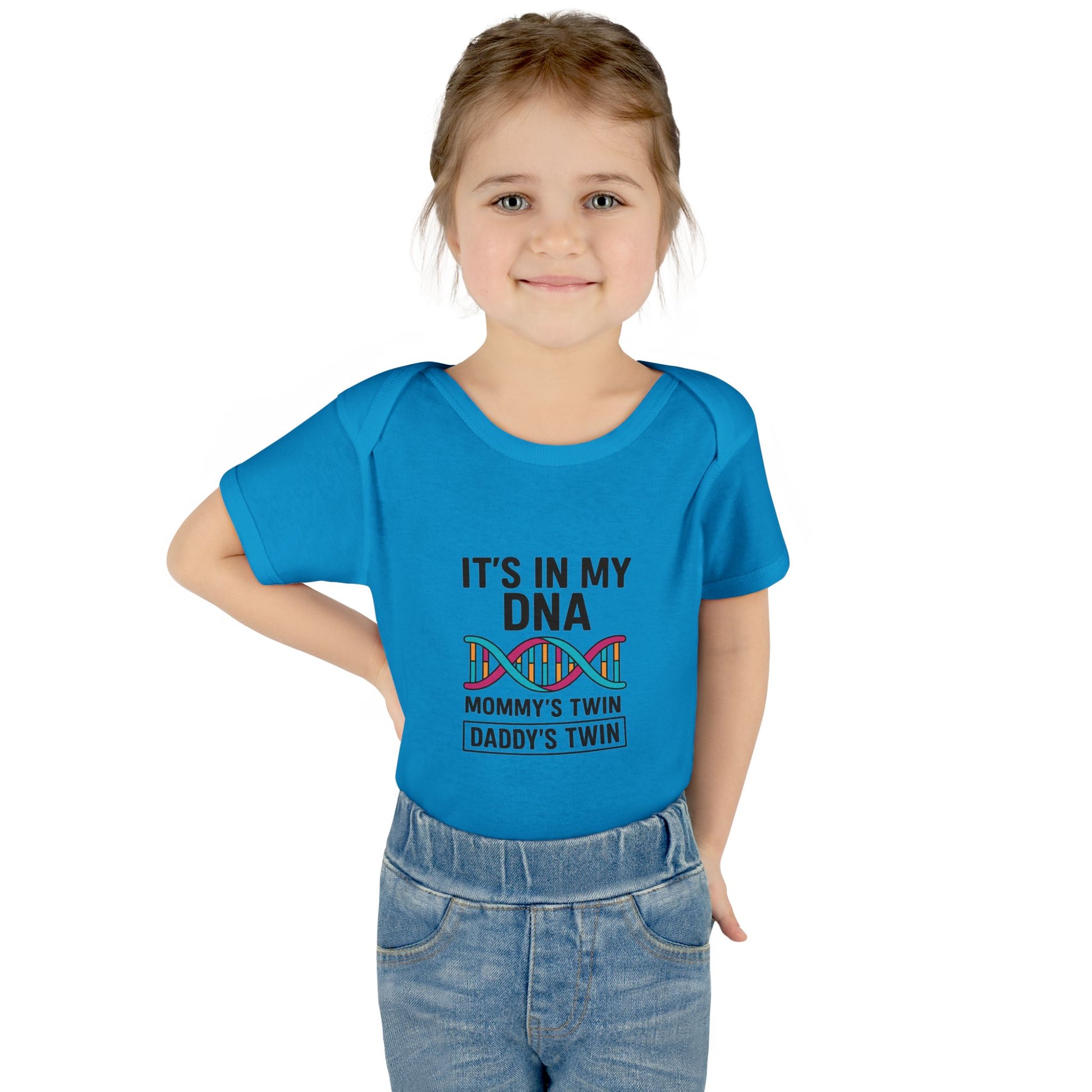 It’s in My DNA – Gender Reveal Baby Onesie (Unisex Bodysuit)