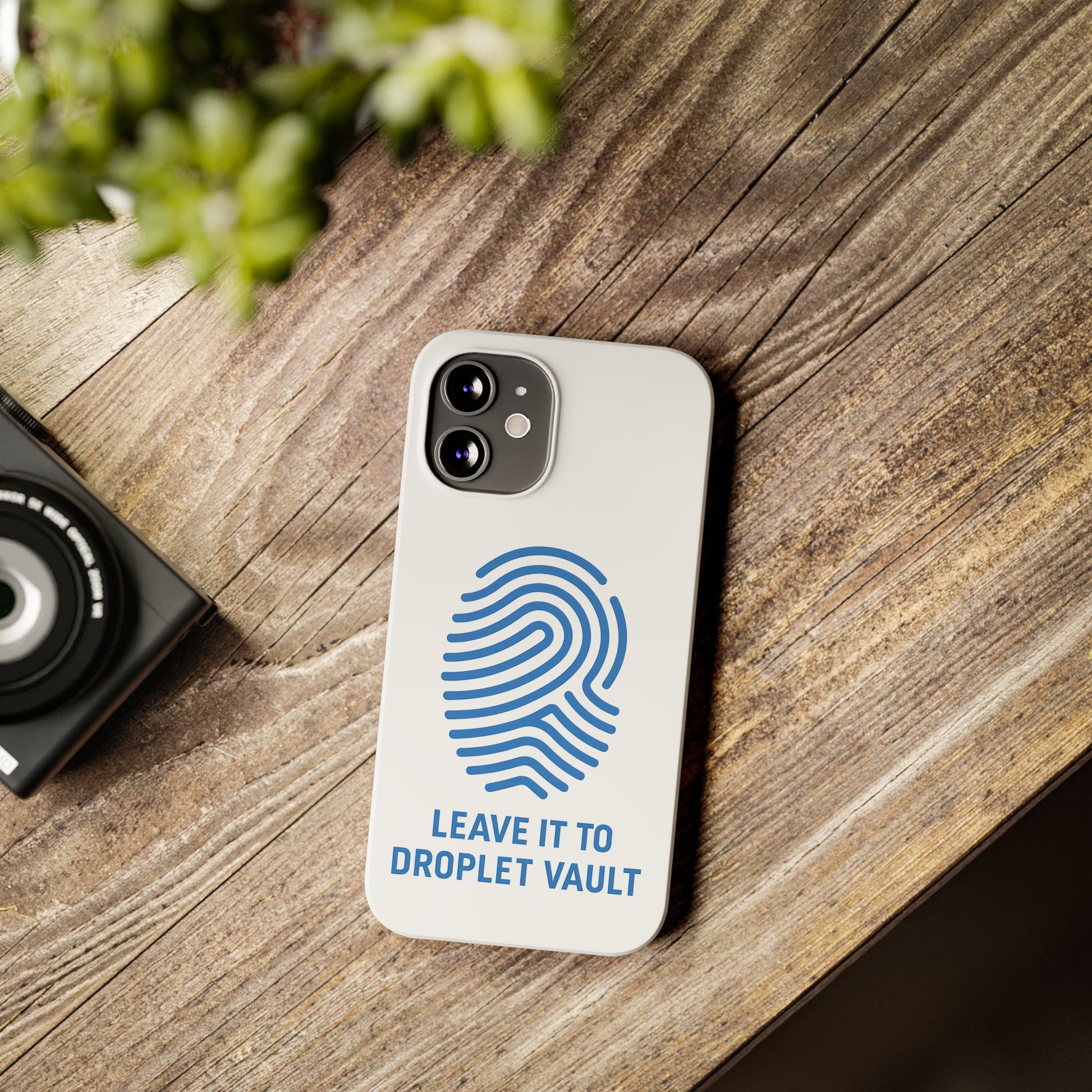 Droplet Vault Fingerprint Phone Grip – DNA-Inspired Expandable Stand