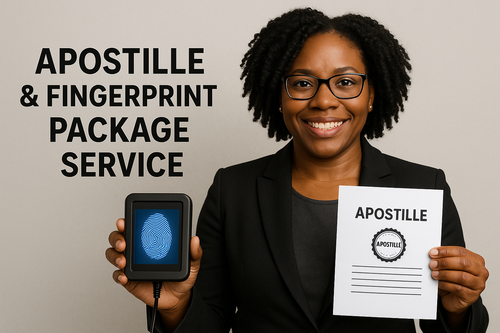 Apostille + Fingerprint Package